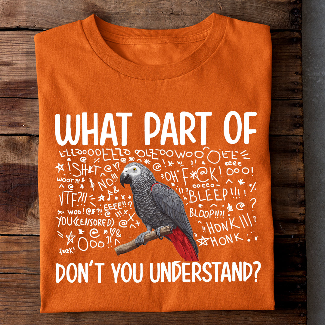 AFRICAN GREY LANGUAGE TSHIRT