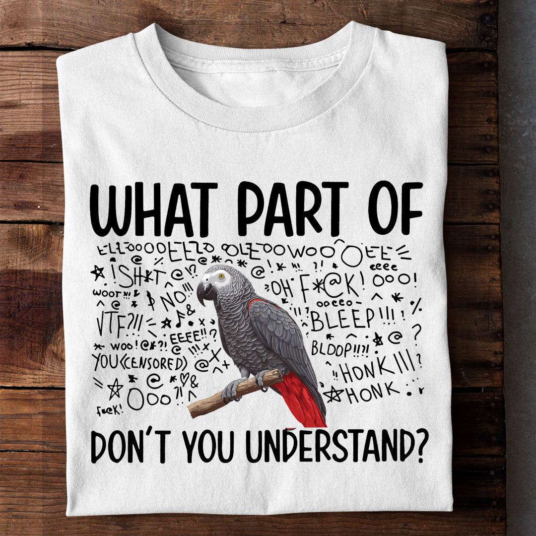 AFRICAN GREY LANGUAGE TSHIRT