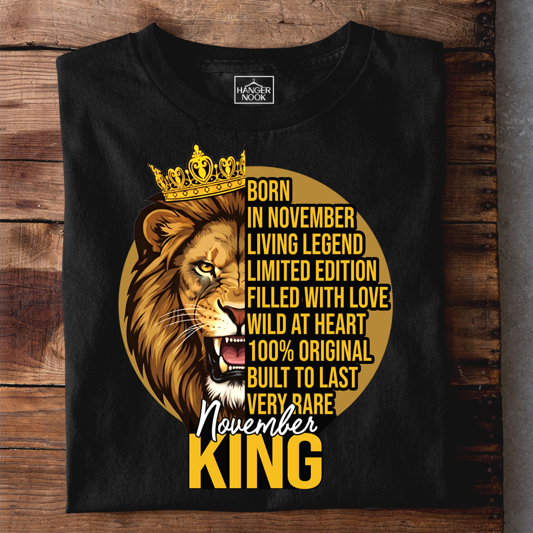 NOVEMBER KING PREMIUM QUALITY TSHIRT