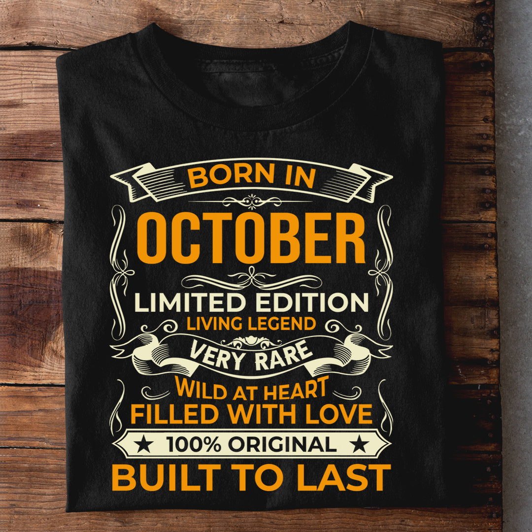 BORN IN OCTOBER LIMITED EDITION TSHIRT