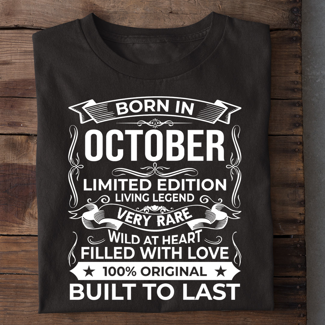 BORN IN OCTOBER LIMITED EDITION TSHIRT