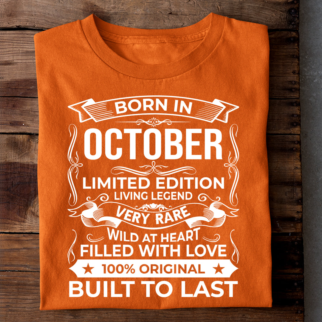 BORN IN OCTOBER LIMITED EDITION TSHIRT