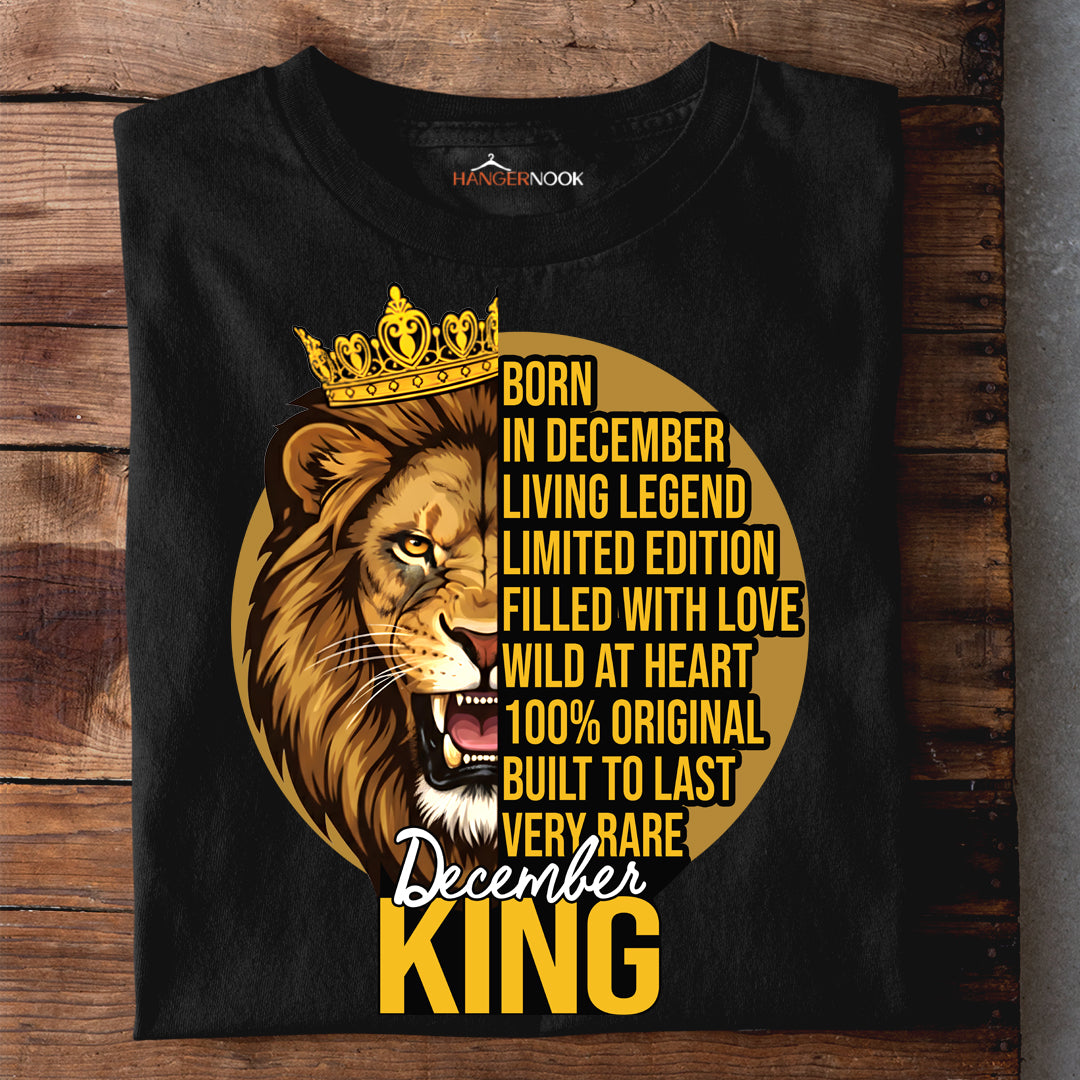 DECEMBER KING PREMIUM QUALITY TSHIRT
