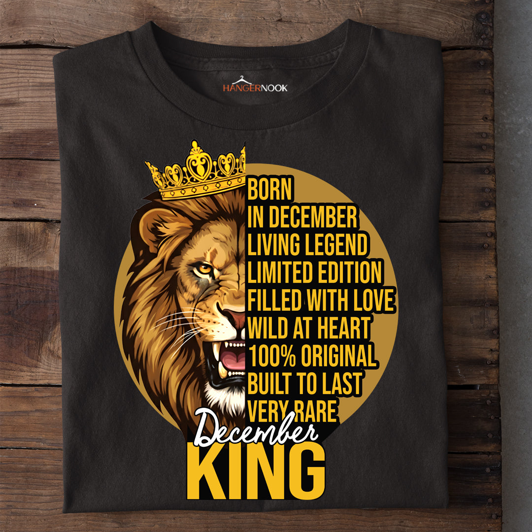 DECEMBER KING PREMIUM QUALITY TSHIRT