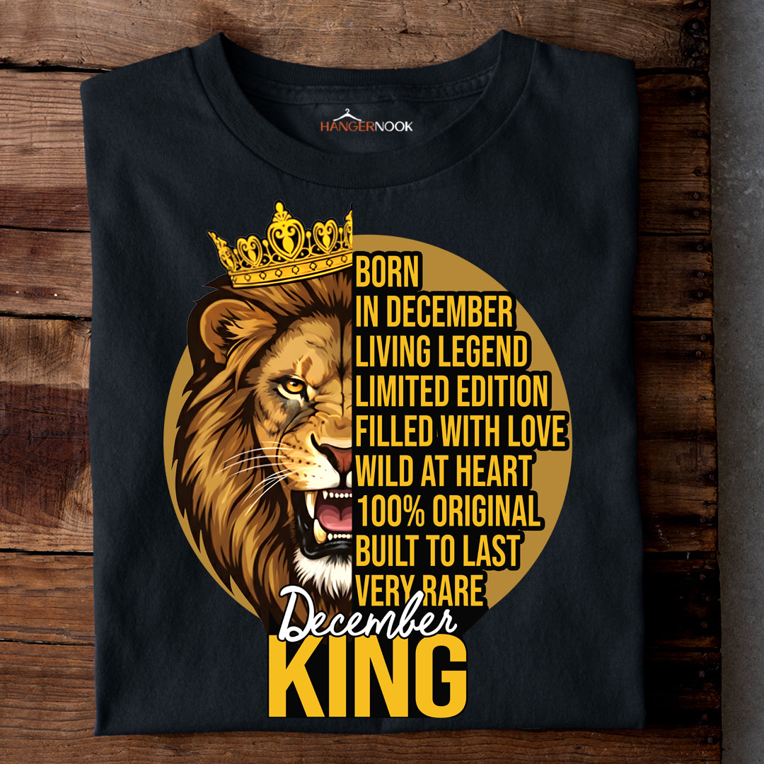 DECEMBER KING PREMIUM QUALITY TSHIRT