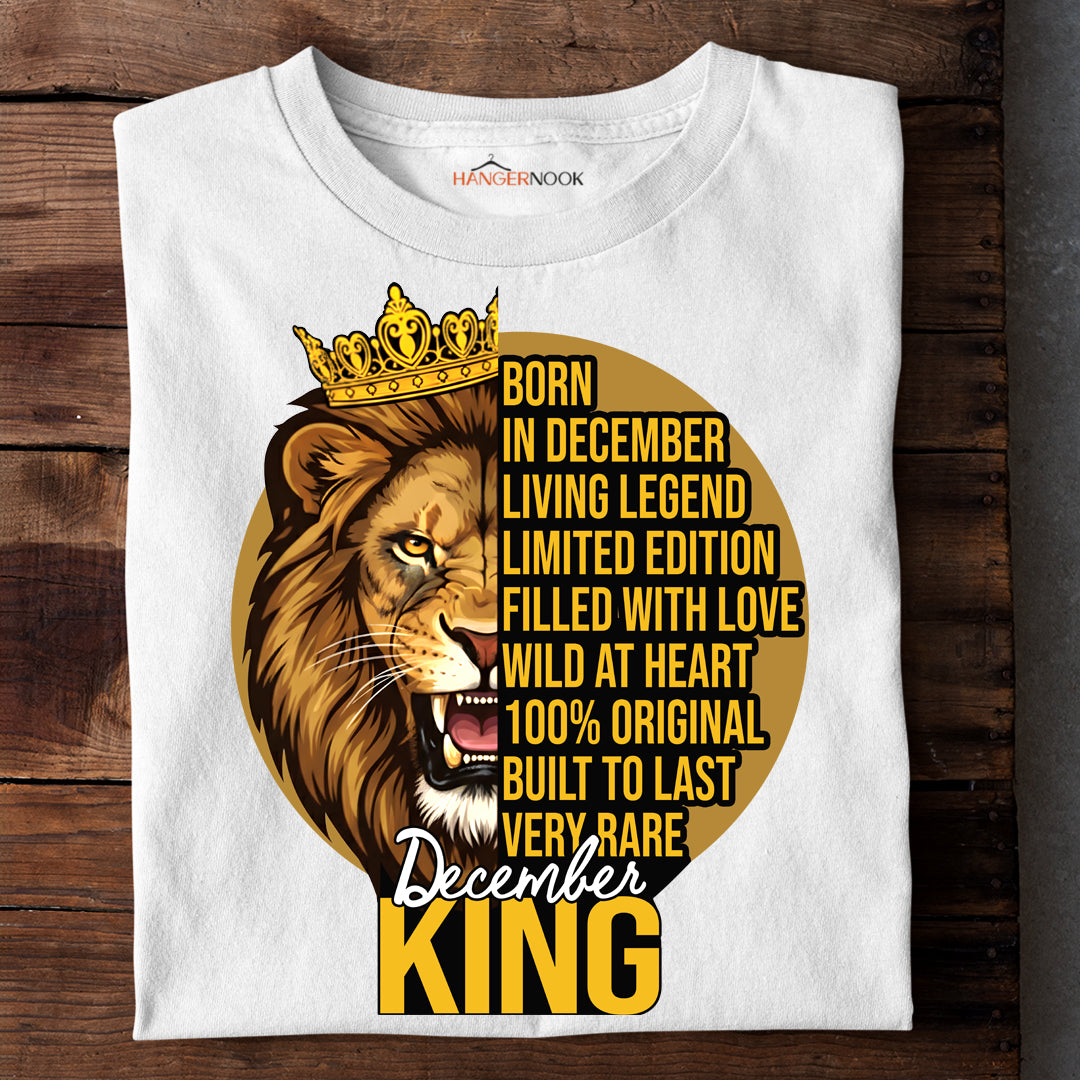 DECEMBER KING PREMIUM QUALITY TSHIRT