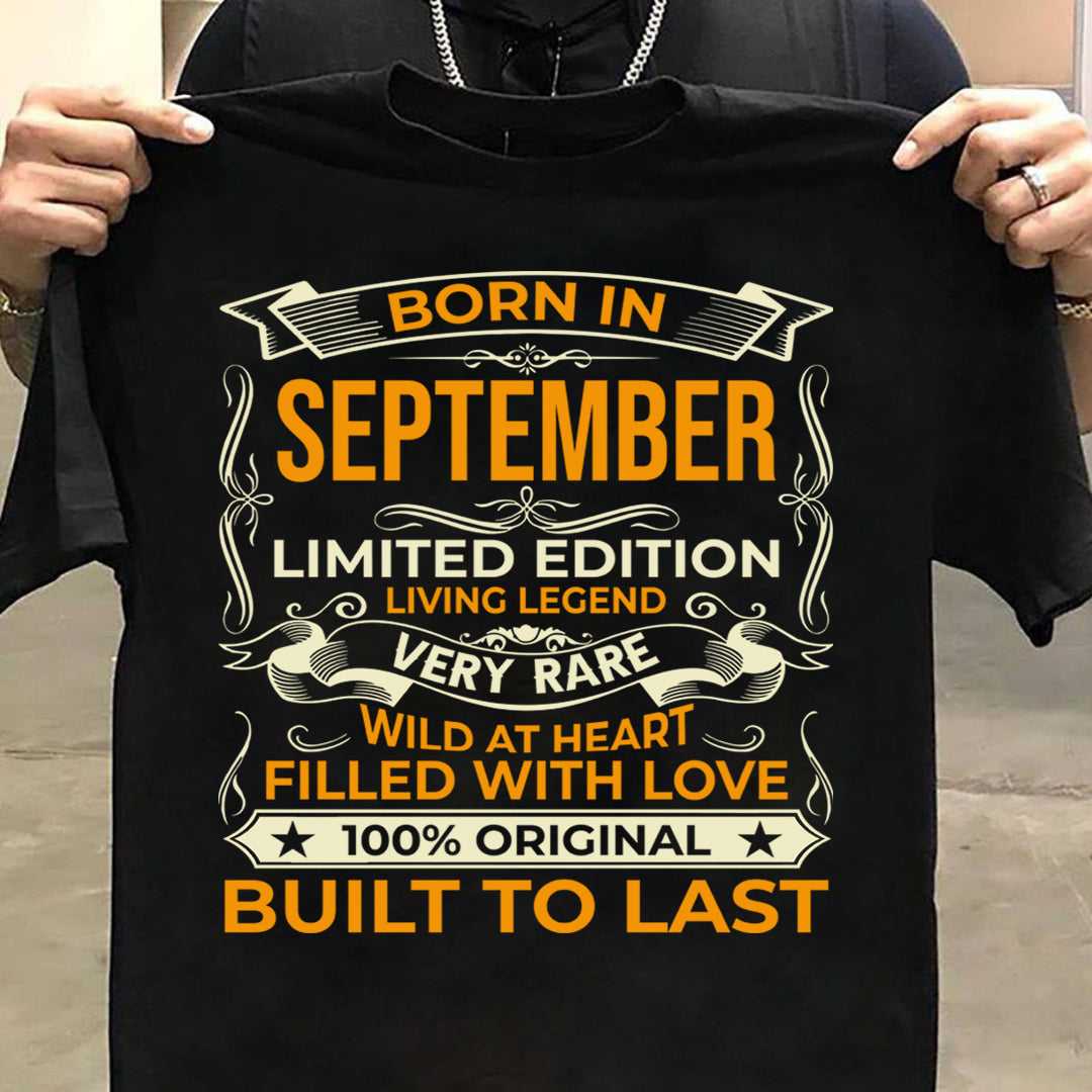 BORN IN SEPTEMBER LIMITED EDITION TSHIRT