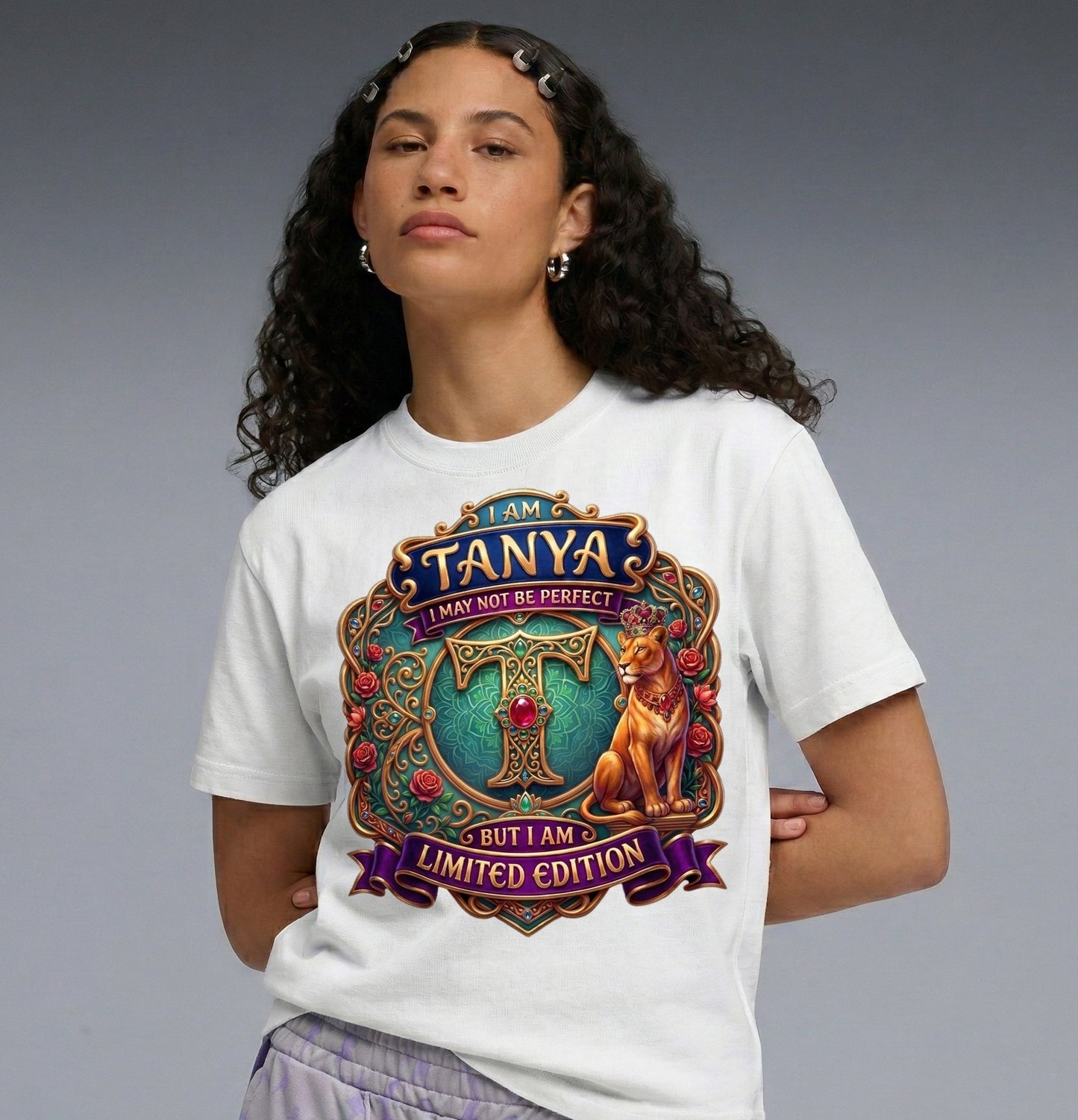 PERSONALISE YOUR NAME TSHIRT FOR WOMEN