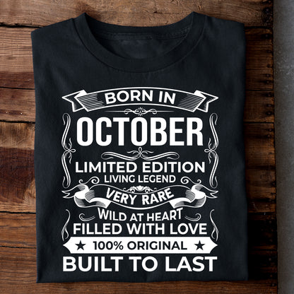 BORN IN OCTOBER LIMITED EDITION TSHIRT
