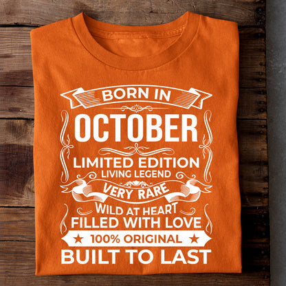 BORN IN OCTOBER LIMITED EDITION TSHIRT