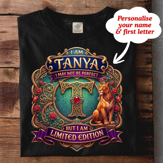 PERSONALISE YOUR NAME TSHIRT FOR WOMEN