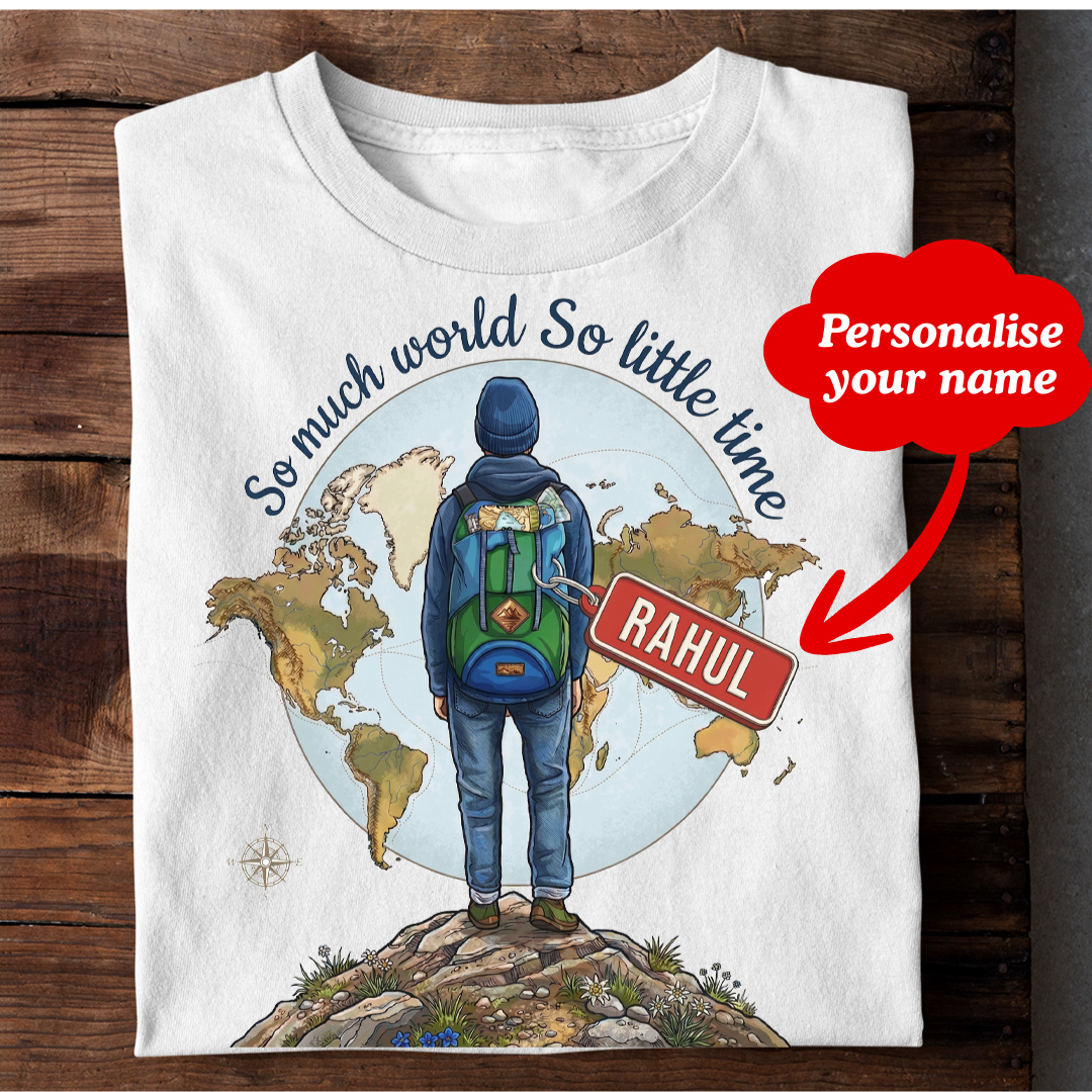 Travel lover Personalised Tshirt