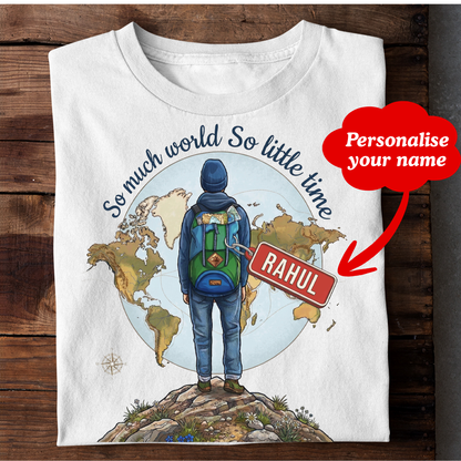Travel lover Personalised Tshirt