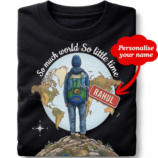 Travel lover Personalised Tshirt