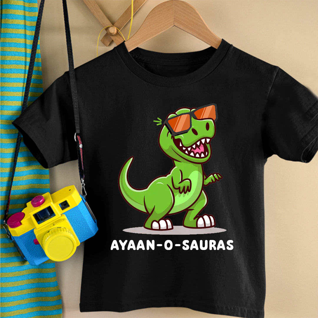 DINO-O-SAURAS KIDS CUSTOM NAME TSHIRT