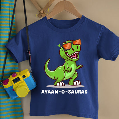 DINO-O-SAURAS KIDS CUSTOM NAME TSHIRT