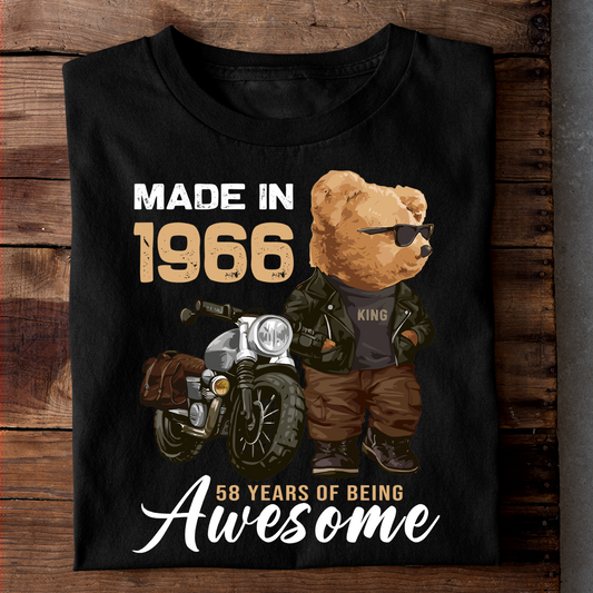 MADE IN 1966 58 YEARS OF BEING AWESOME LUXURY T  SHIRT