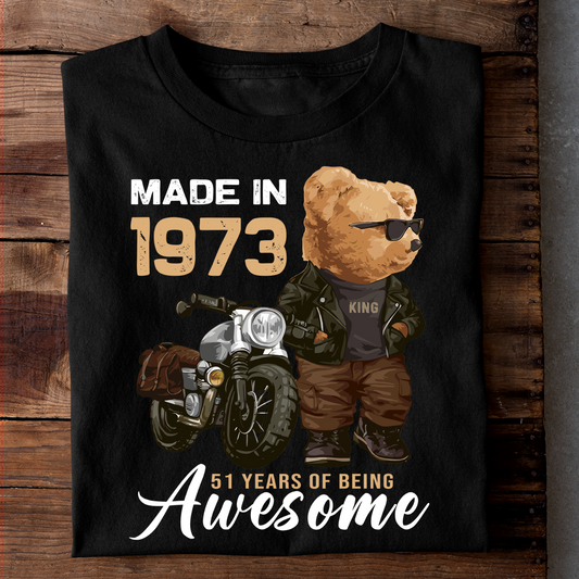 MADE IN 1973 51 YEARS OF BEING AWESOME LUXURY T  SHIRT