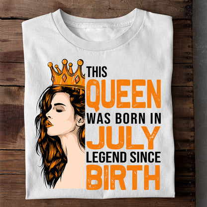 QUEEN OF JULY LUXURY TSHIRT