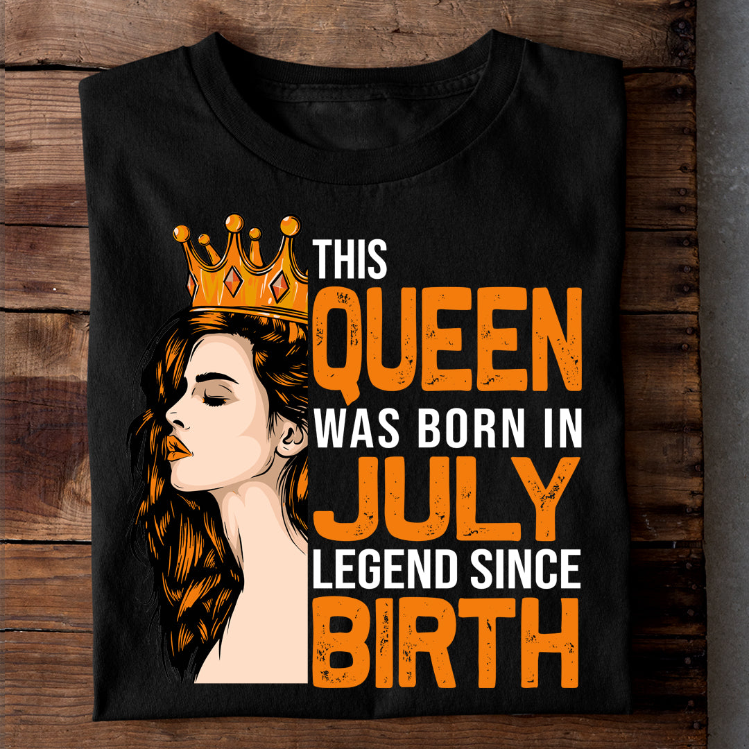 QUEEN OF JULY LUXURY TSHIRT