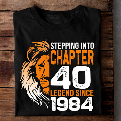 STEPPING INTO CHAPTER 40 LUXURY TSHIRT