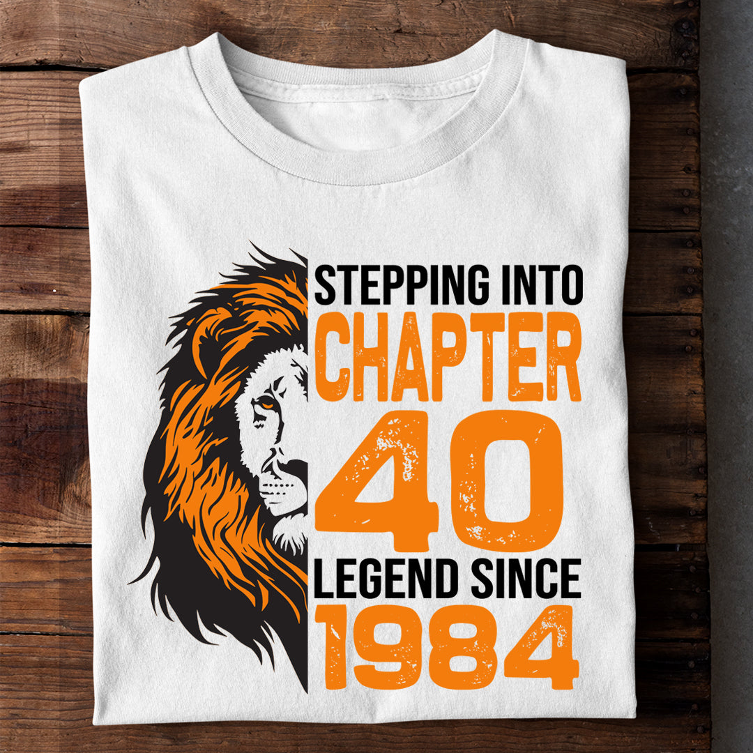 STEPPING INTO CHAPTER 40 LUXURY TSHIRT