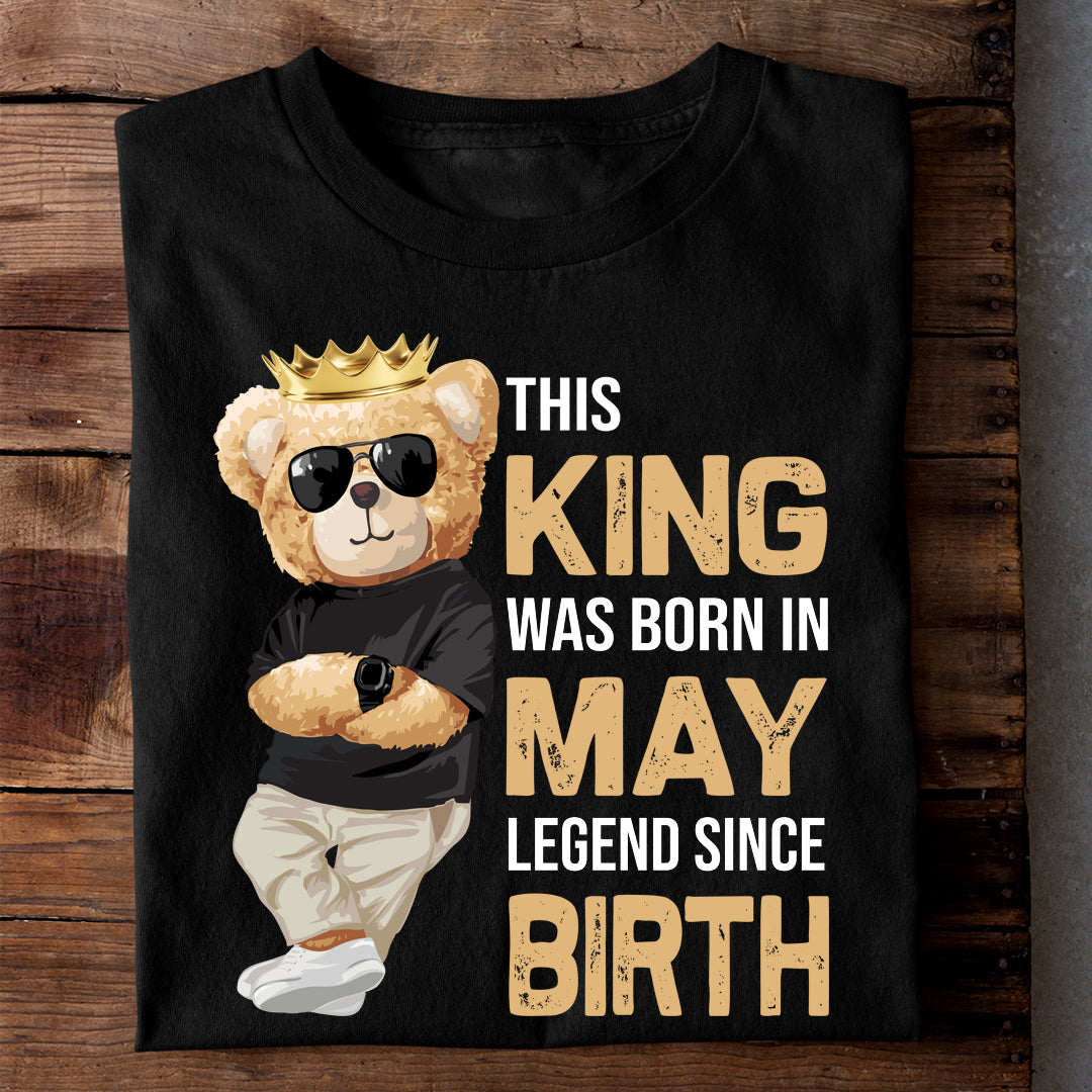 LEGEND BORN IN MAY LUXURY TSHIRT